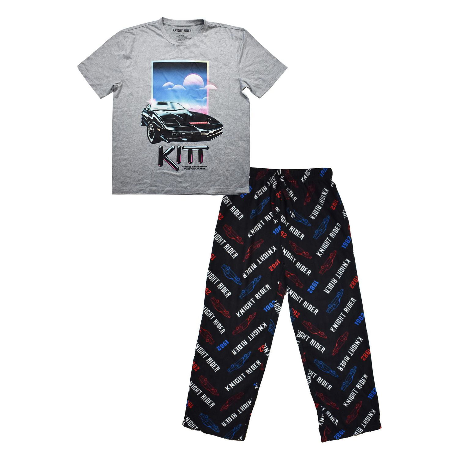 Knight Rider Ensemble de vêtements de nuit 2 pièces Kitt Sunrise pour hommes