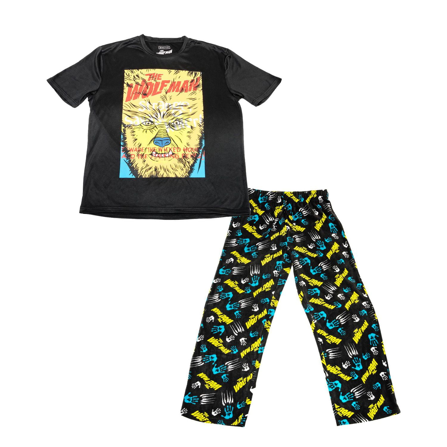 Men's The Wolfman 2 Piece Strange Savage Sleepwear Set