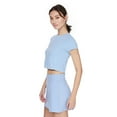 thumbnail image 2 of Athletic Works Women's Seamless Cropped Tee, 2 of 6