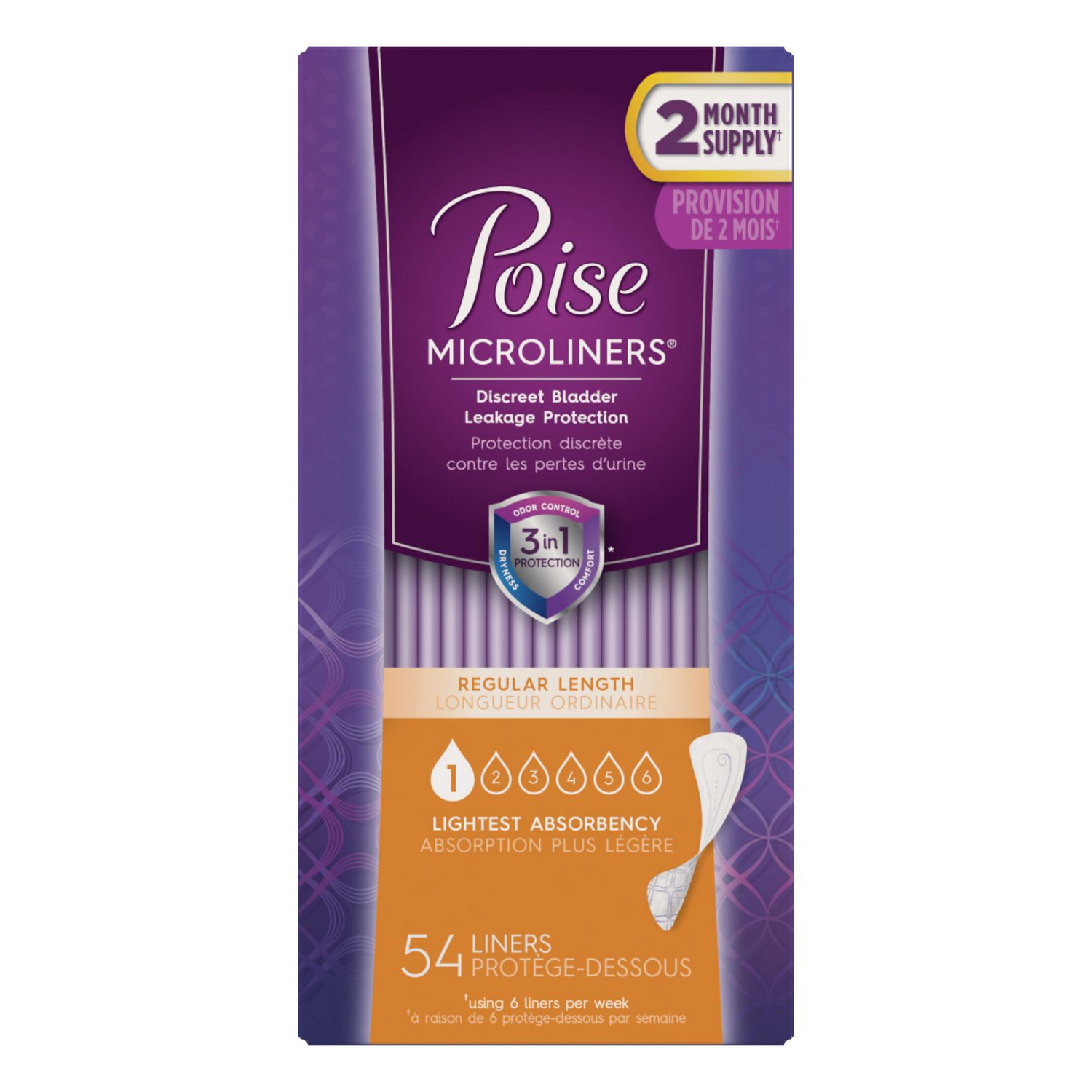 Poise Microliners, Regular and Long Length Walmart Canada