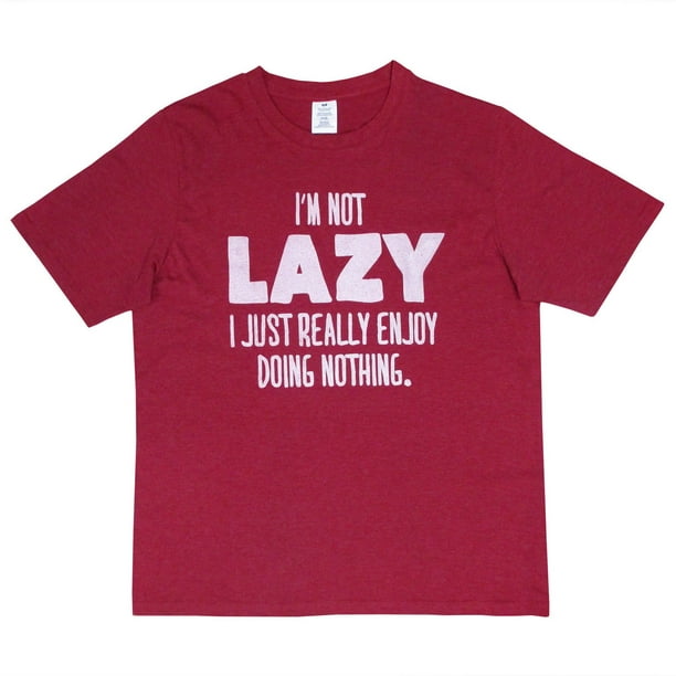 T-shirt à manches courtes pour hommes Lazy