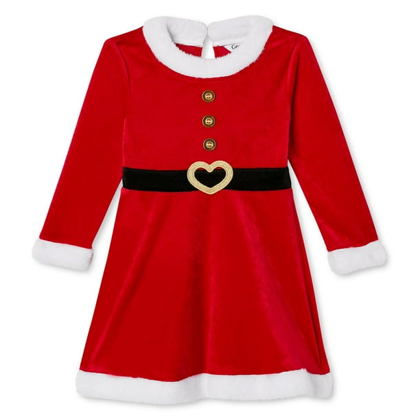 Toddler Girls' Long Sleeve Holiday Dress Walmart.ca