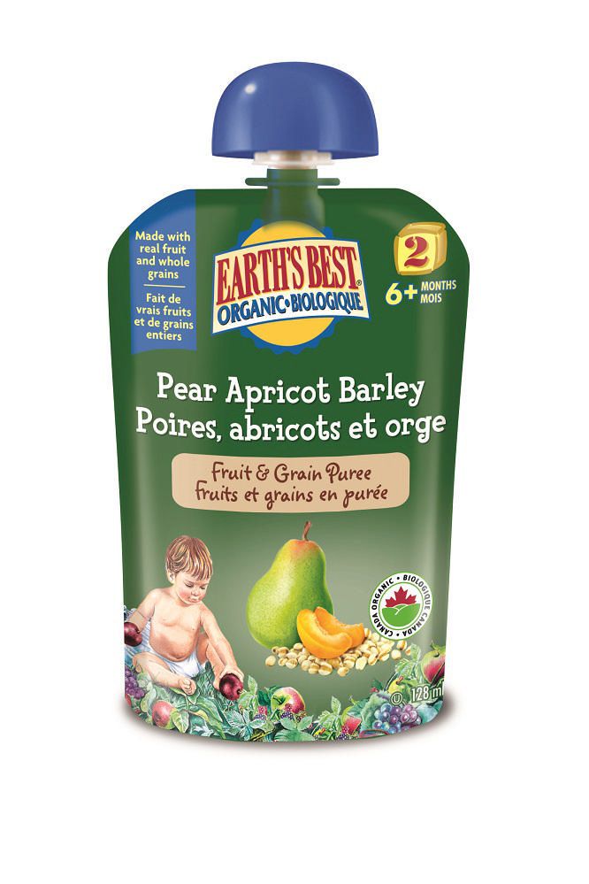 Earth�s Best Organic Pear Apricot Barley Fruit &amp; Grain