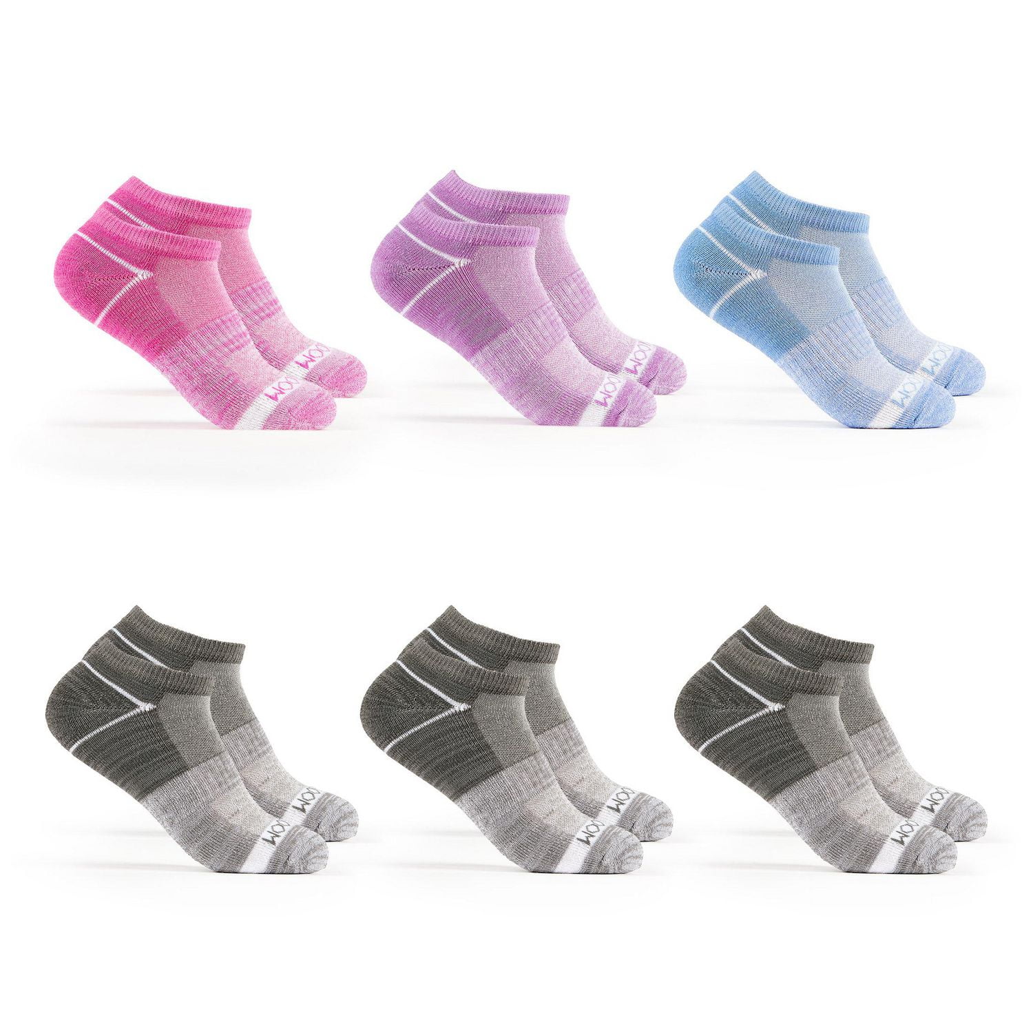 Fruit of the Loom Girls All Day Comfort No Show Socks, Moisture-Wicking Technology and ultra soft.
