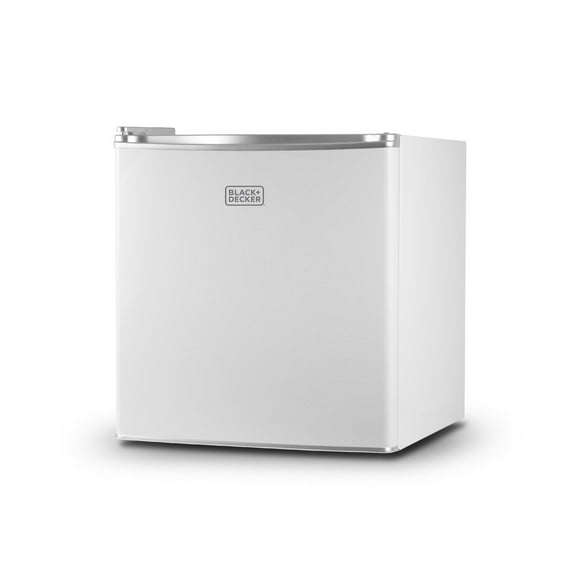 Black + Decker BCRK17W Compact Refrigerator Energy Star Single Door Mini Fridge with Freezer, 1.7 Cubic Ft., White