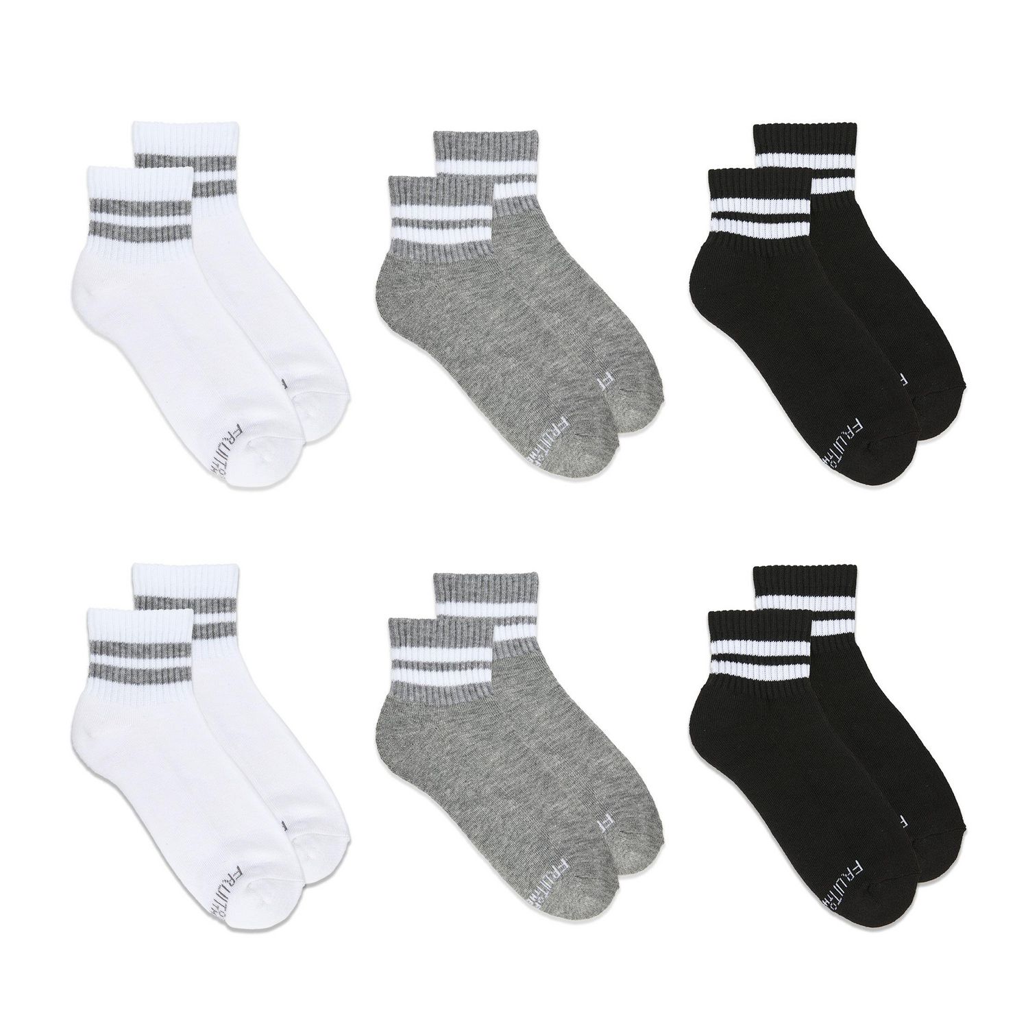 Fruit of the Loom All Day Comfort Ankle Socks (6-pack)
