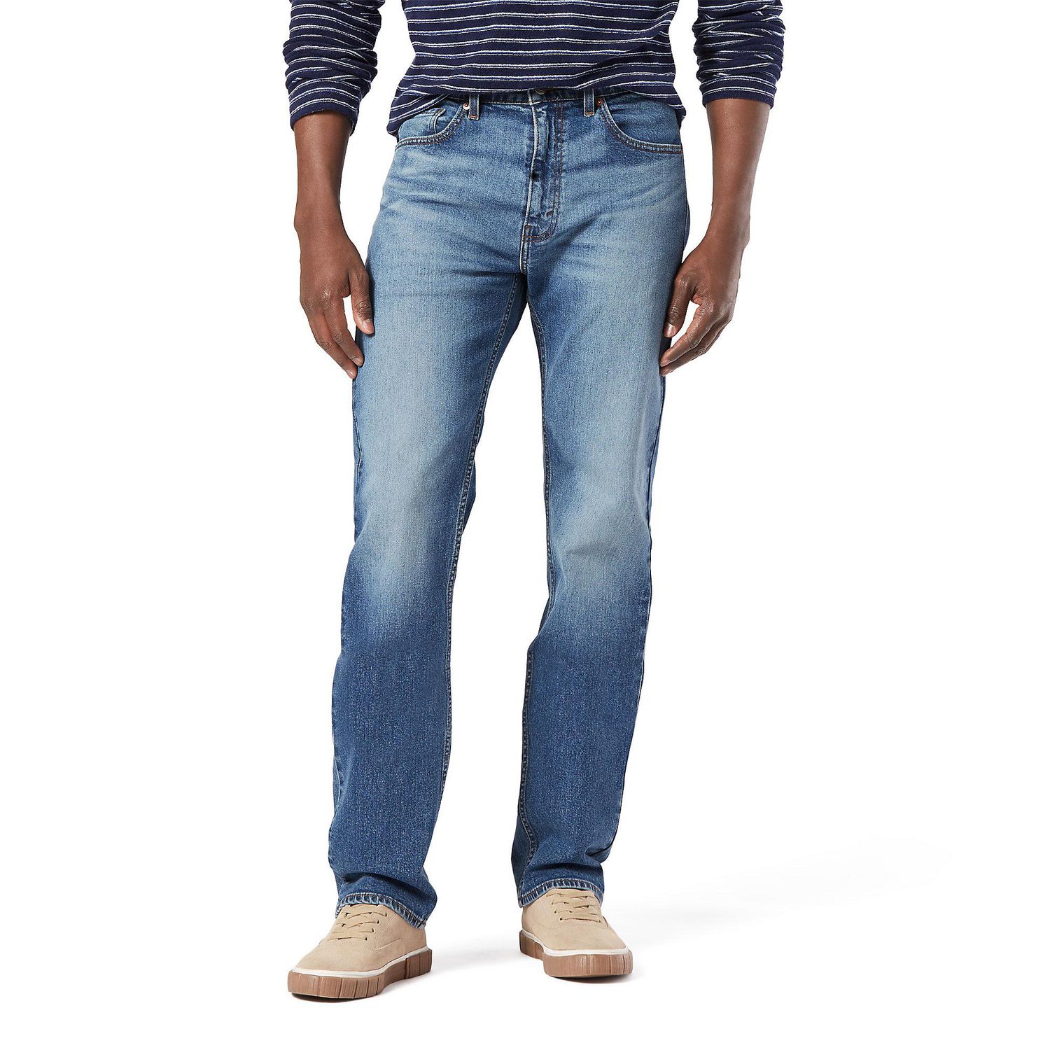 Signature by Levi Strauss & Co.™ Men's Relaxed Straight Fit Jeans,  Available sizes: 29 – 42 