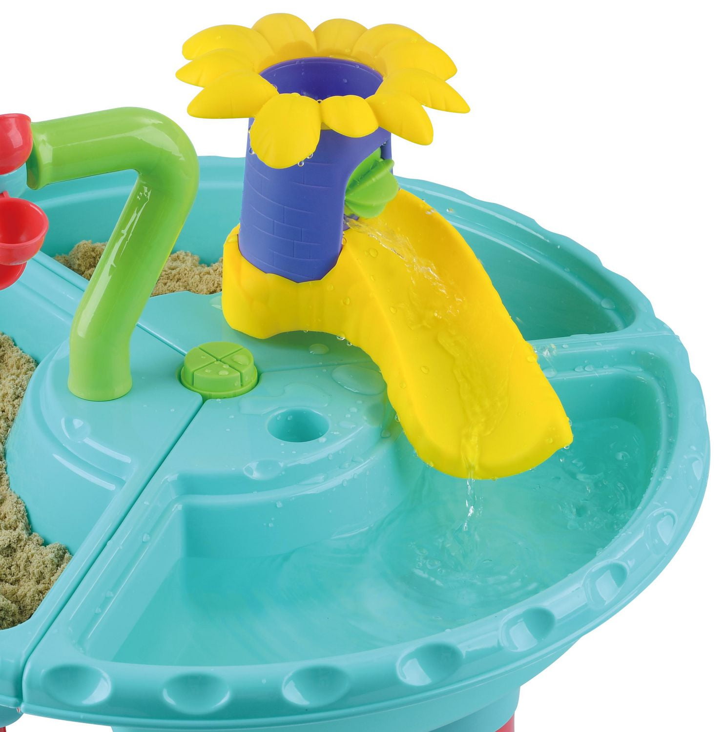 Play Day Sand Water Table Outdoor Toys 15 Pieces Both sand and