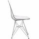 Chaise Lexmod de Nicer Furniture à motif de tour en blanc – image 4 sur 4