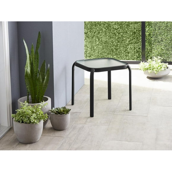 Mainstays Stackable Side Table, Tempered safety glass