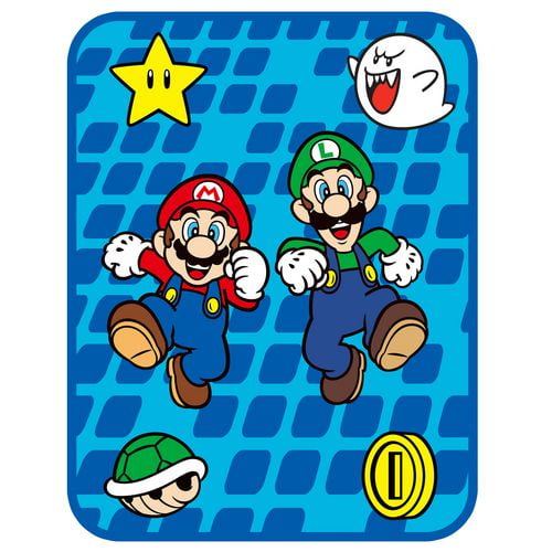 Nintendo Couverture Super Mario « On An Adventure » pour lit une/double