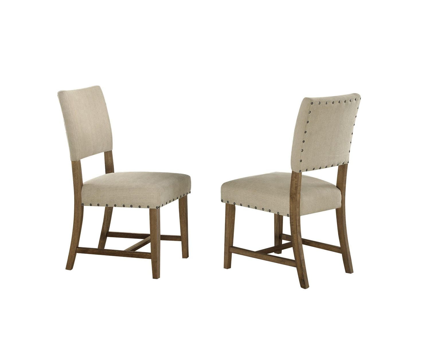 Topline Home Furnishings Beige Upholstered Dining Chairs | Walmart Canada