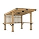 SummerCove Pergola pour spa à cadre en bois de cèdre 10 pi x 11 pi – image 4 sur 7