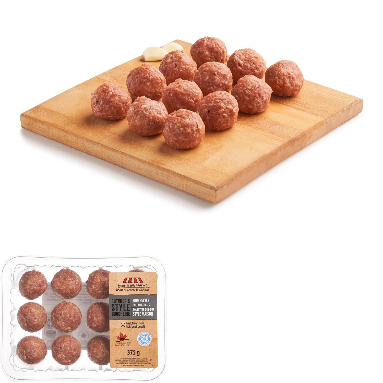 Your Fresh Market Homestyle Beef Meatballs Walmart Canada