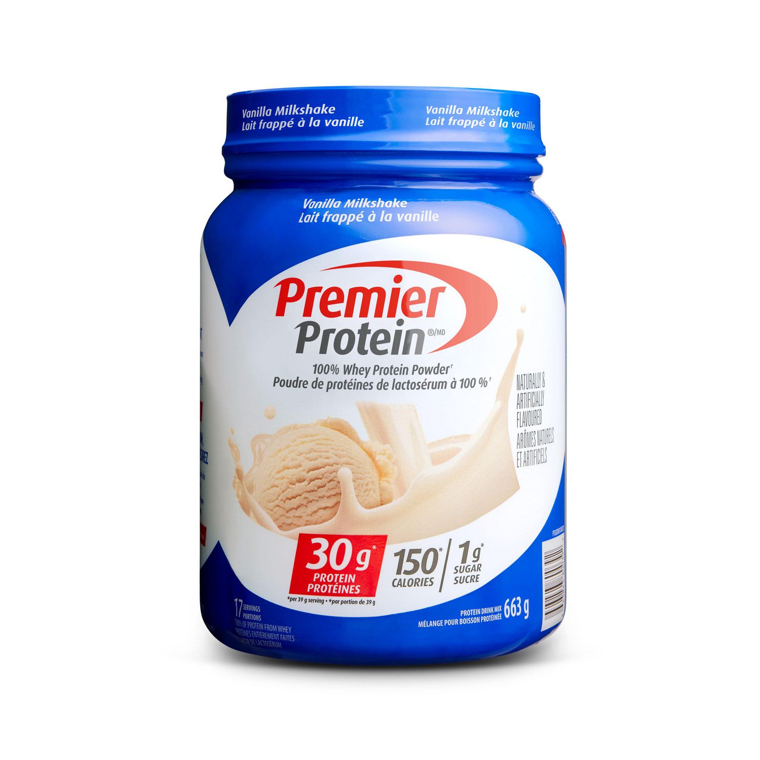Premier Protein Vanilla Milkshake Protein Powder, 17 serve