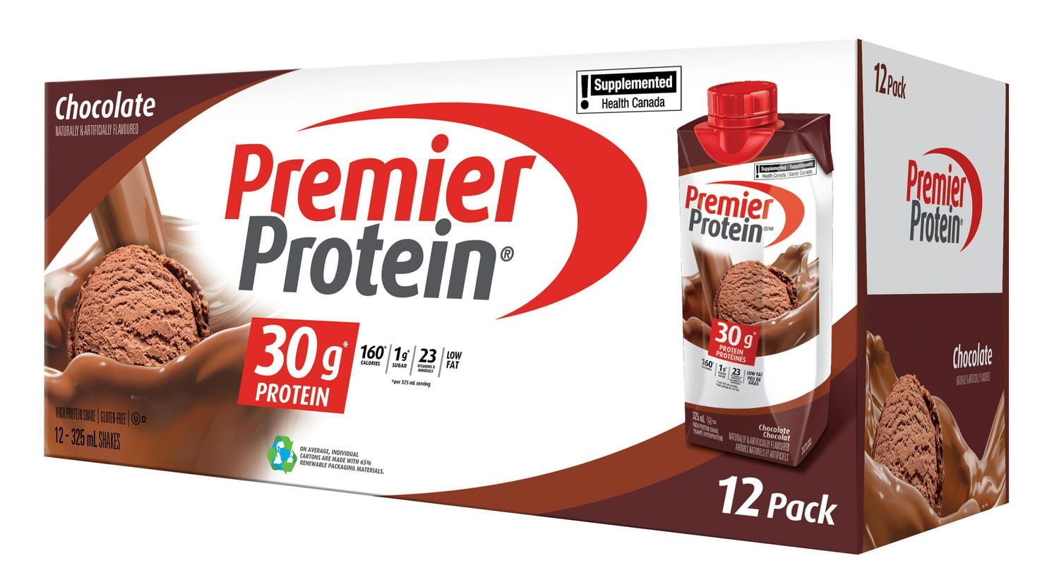 Premier Protein Premier Protein Chocolate High Protein Ready-to-Drink Shake, 12 pack, 325mL x 12 count