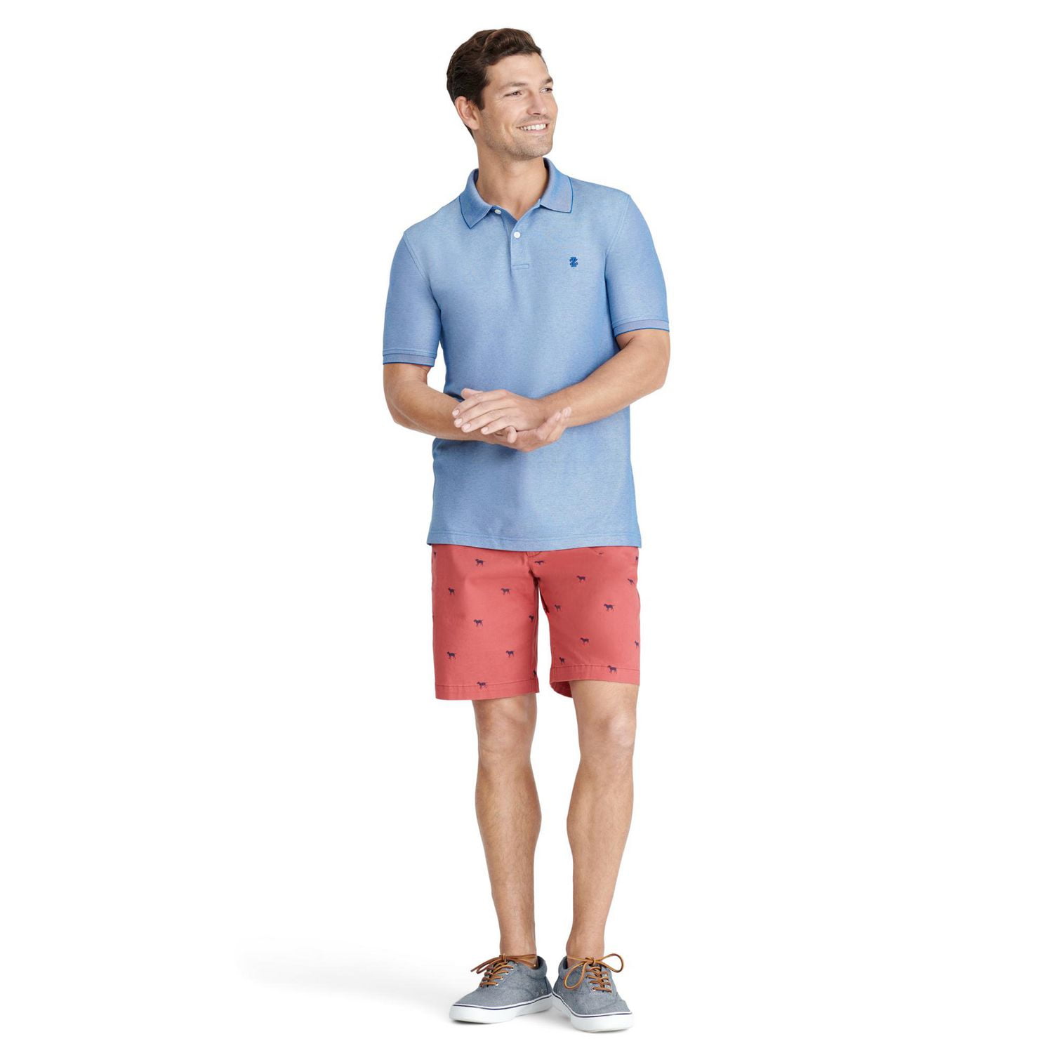 IZOD POLO Piqué à Manches Courtes pour Hommes