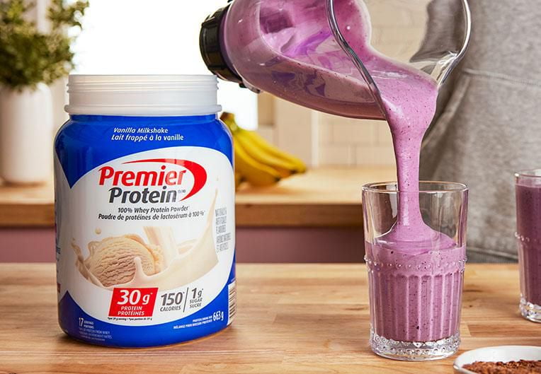 Poudre Premier Protein pour lait frappé à la vanille, 17 portions