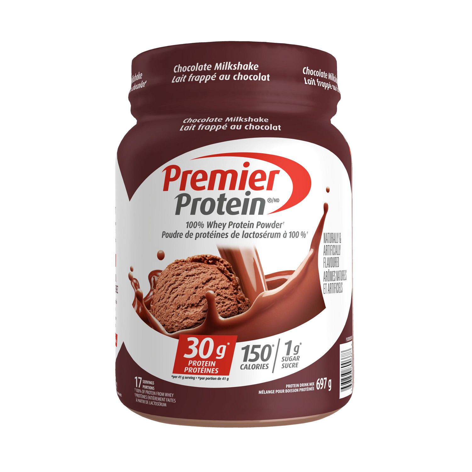 Premier Protein Chocolate Milkshake Protein Powder, 17 serve