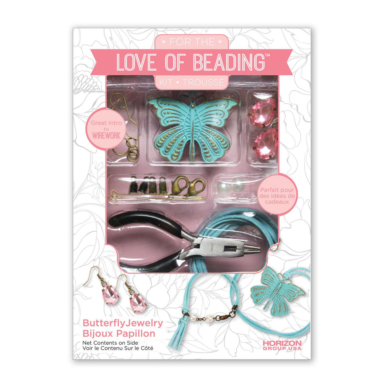 For the Love of Beading Maroon & Pink Charm Bracelet Kit Walmart Canada