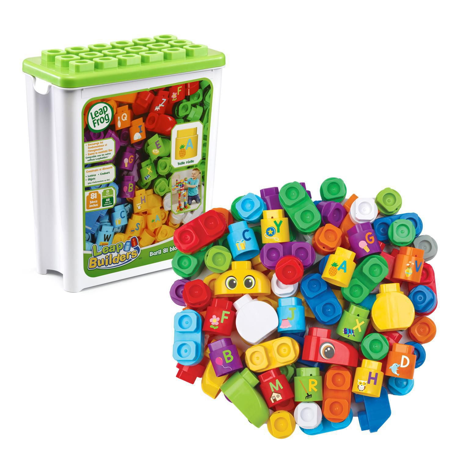 LeapFrog LeapBuilders 81-Piece Jumbo Blocks Box™ - French Version 