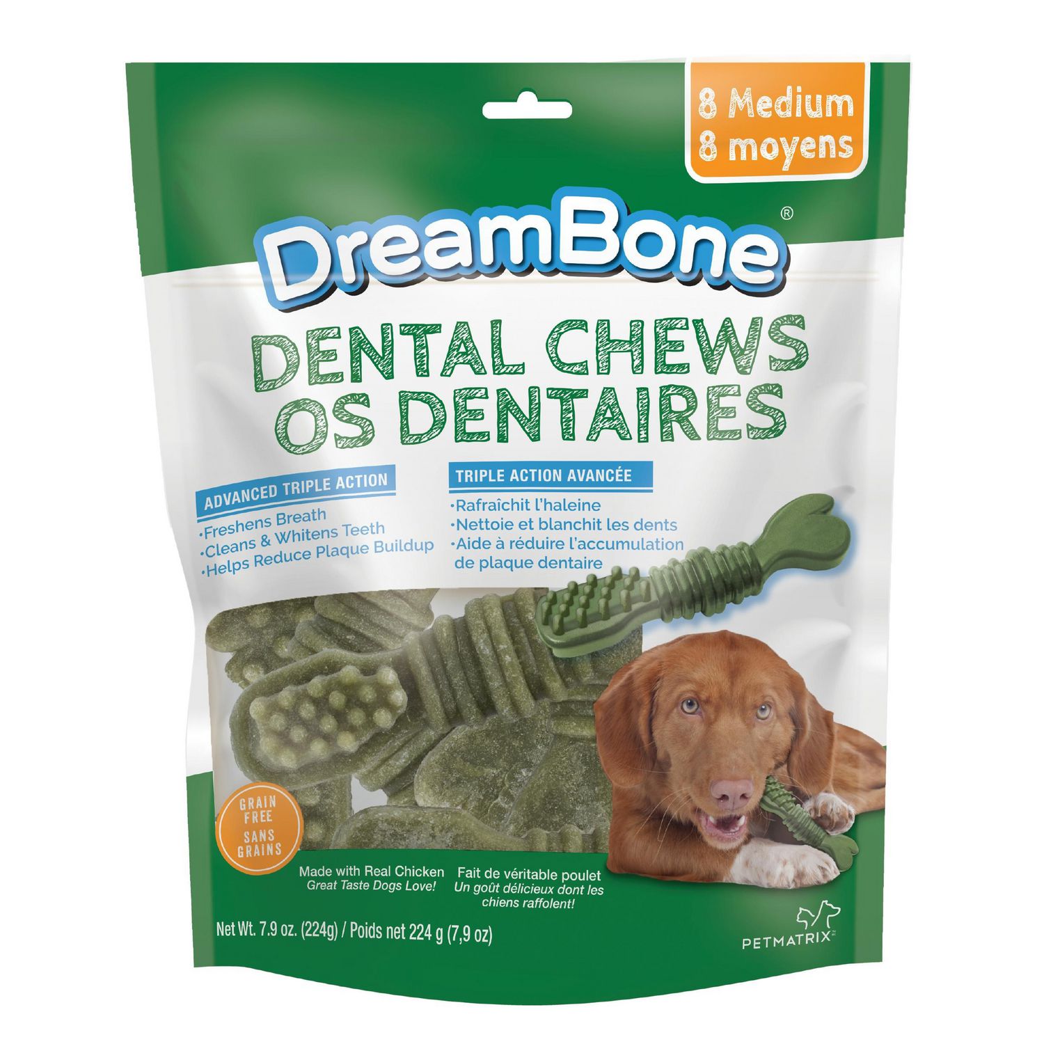 DreamBone Dental Chews Grain-Free Dog 