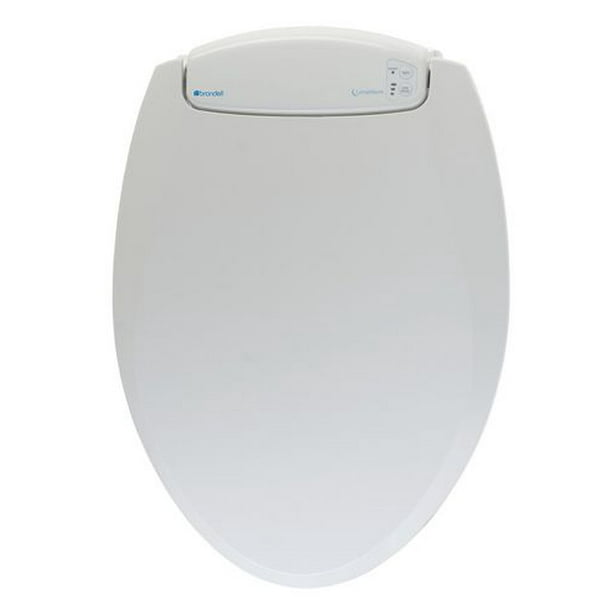 Siège chauffant de toilettes avec veilleuse-allongée blanc- LumaWarm
