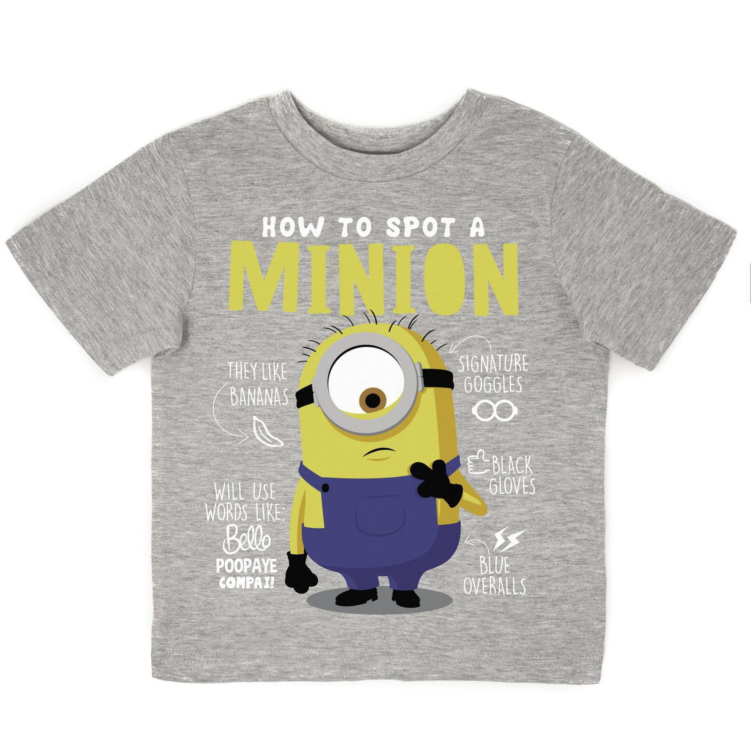 Minions/DME Boy's Toddler Short Sleeve TShirt Walmart Canada