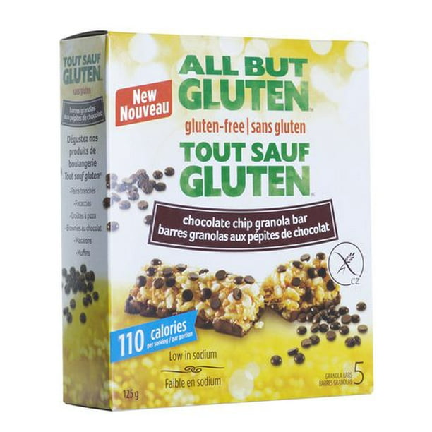 Barres granolas aux pépites de chocolat sans gluten de Tout Sauf Gluten 5 barres, 125 g