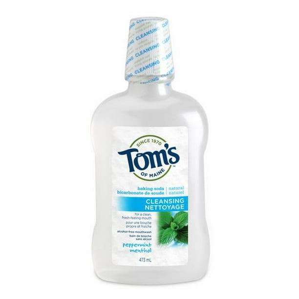 Tom's Bain de bouche bicarbonate de soude nettoyant menthol