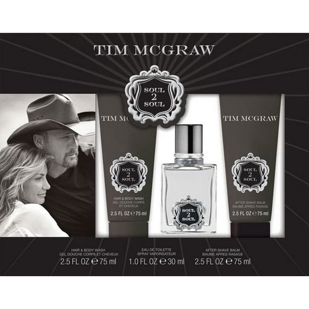 Ensemble-cadeau de parfums pour hommes Tim McGraw Soul 2 Soul