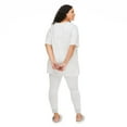thumbnail image 3 of George Plus Women's Tee and Pant Pajamas 2-Piece Set, 3 of 6