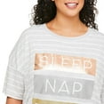 thumbnail image 4 of George Plus Women's Tee and Pant Pajamas 2-Piece Set, 4 of 6