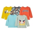thumbnail image 1 of George Toddler Boys' Long Sleeve Tee 5-Pack, 1 of 2