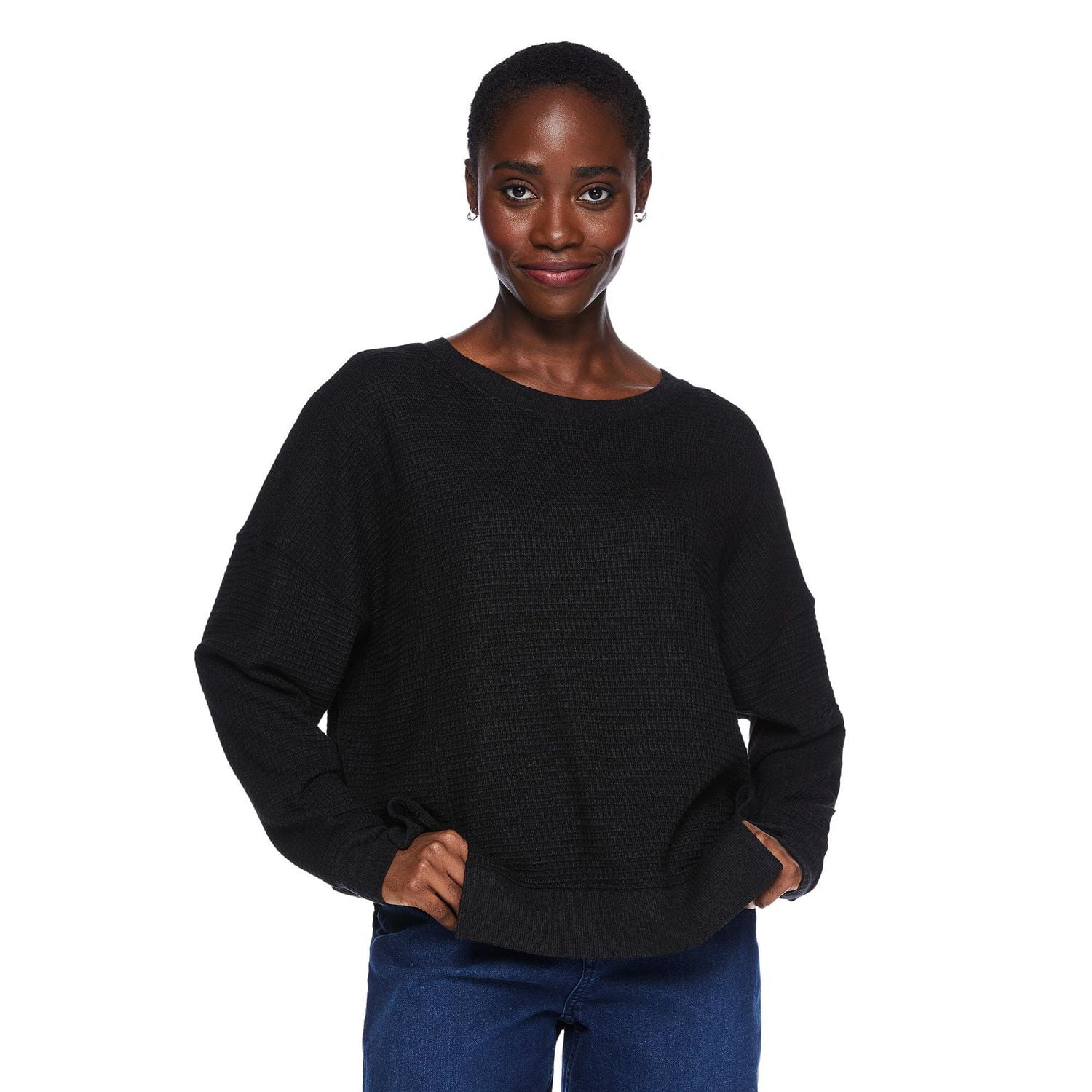 George Women's Waffle Knit Popover