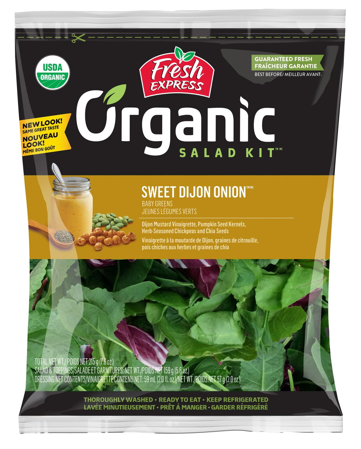 Fresh Express Organic Sweet Dijon Onion Salad Kit