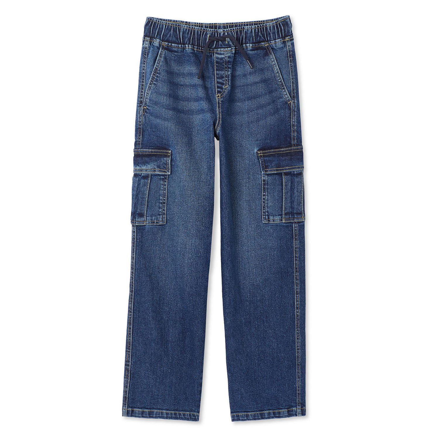 Pantalon cargo en denim à enfiler George pour garçons