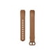 Grande bande d'accessoire Alta HR de Fitbit en cuir brun – image 2 sur 4