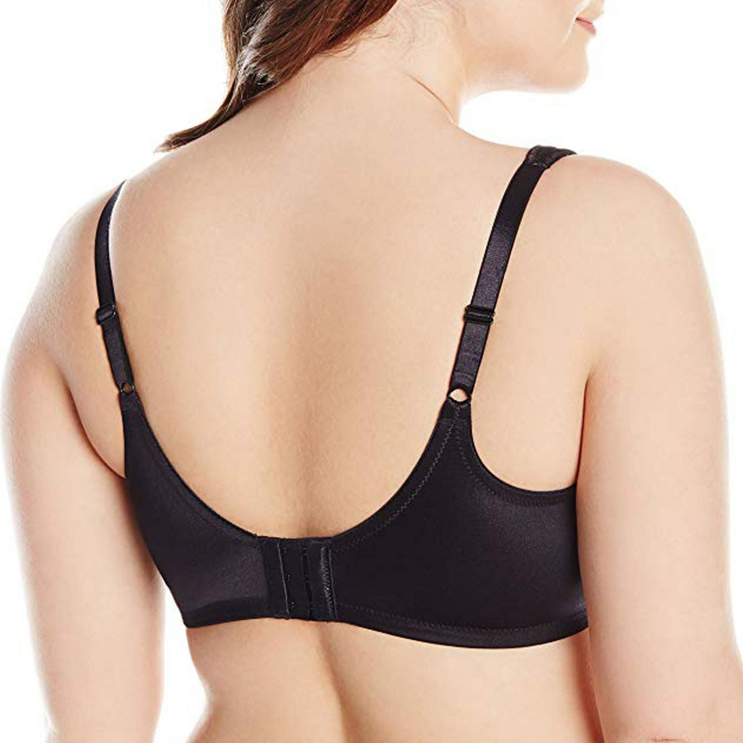 Exquisite Form #9675123 FULLY Full-Support T-Shirt Bra, Seamless Cups, Stretch Satin, Underwire, Sizes 36C - 42DD