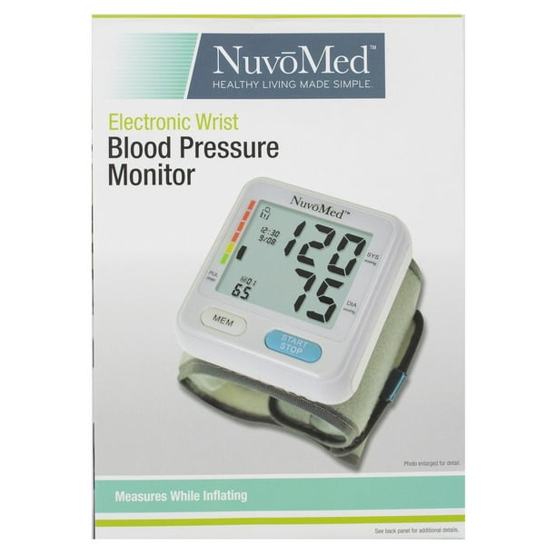 NuvoMed Electric Wrist Blood Pressure Monitor Walmart.ca