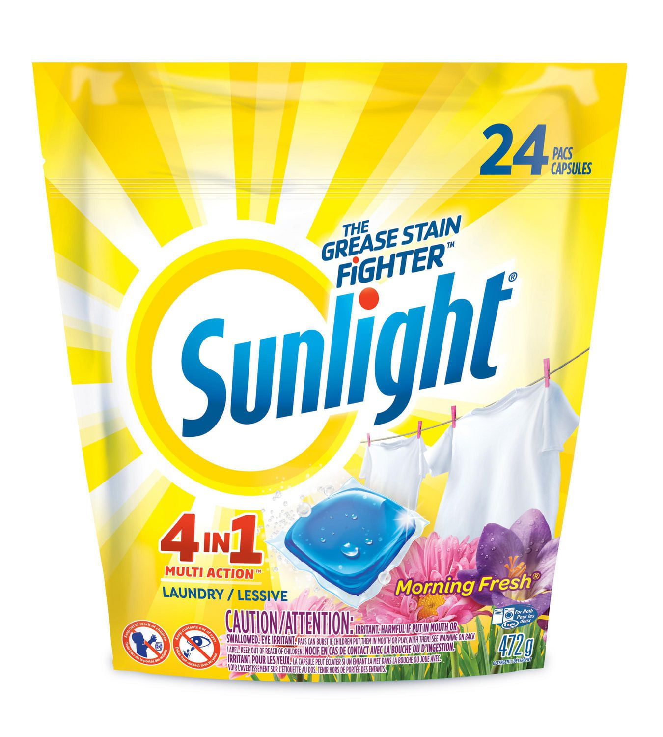 Sunlight Laundry Detergent Pacs, Morning Fresh Walmart Canada