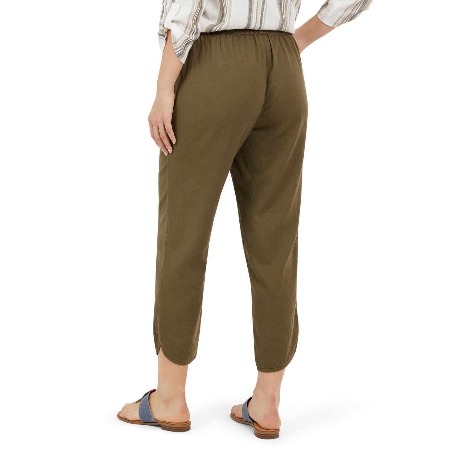 CHAPS-PULL ON LINEN CROP