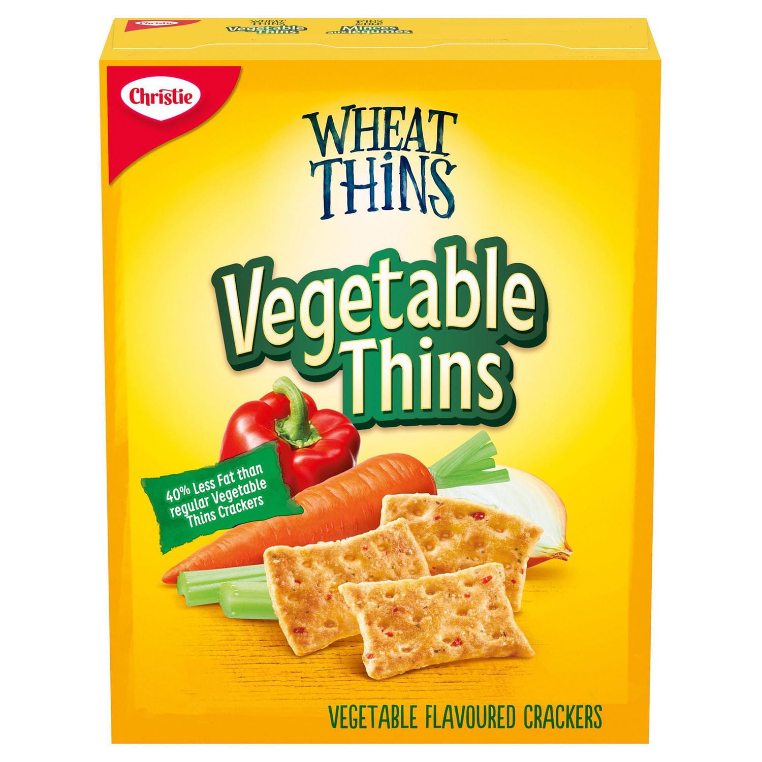 WHEAT THINS Vegetable Thins 40 Less Fat Crackers 200 g Walmart Canada