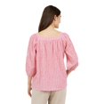 thumbnail image 2 of CHAPS-SQUARE NECK PEASANT TOP, 2 of 3