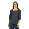 thumbnail image 1 of CHAPS-SQUARE NECK PEASANT TOP, 1 of 3