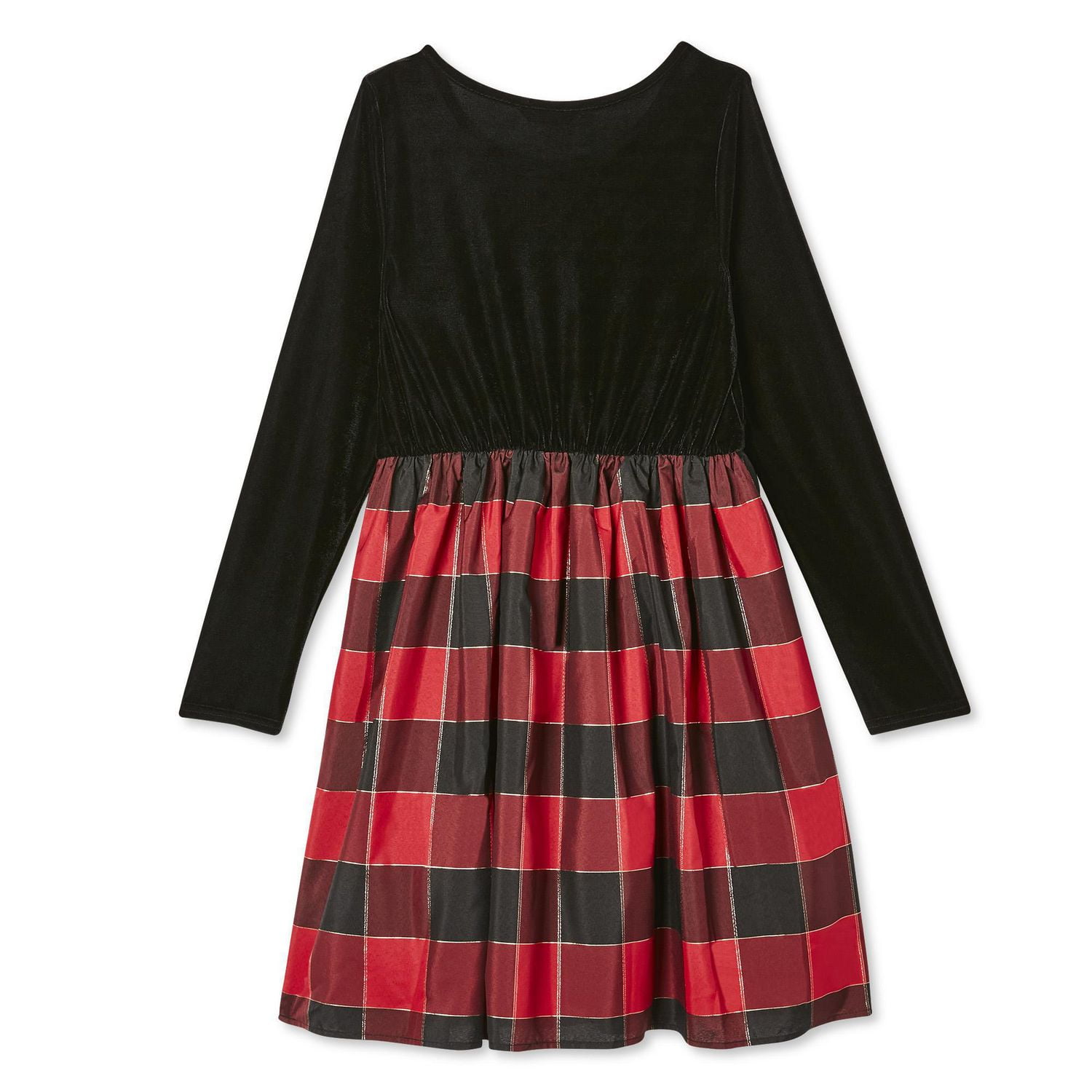 Robe en velours à carreaux George pour filles