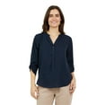 thumbnail image 1 of CHAPS-SPLIT NECK TOP, 1 of 2