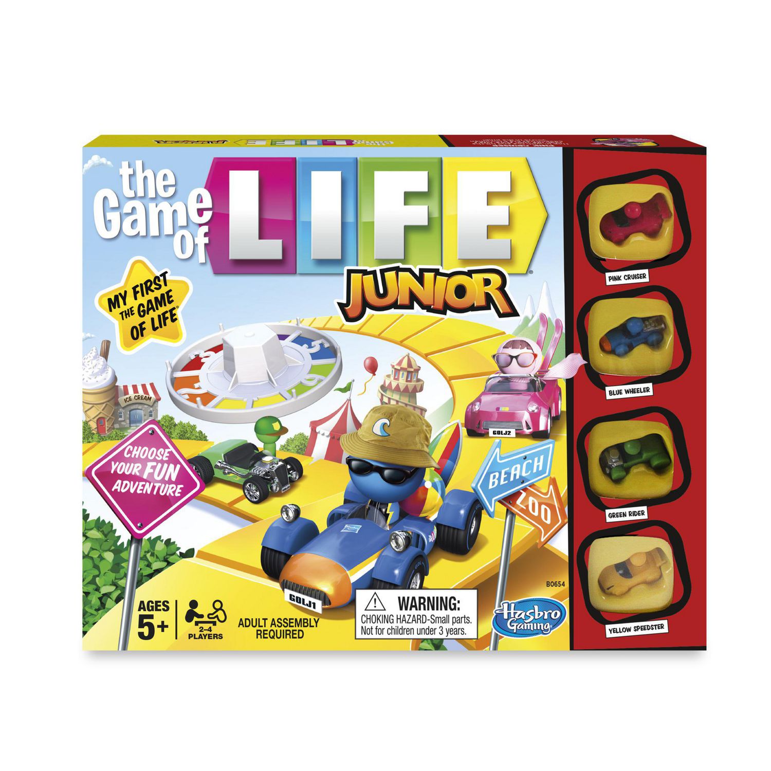 Hasbro Gaming Jeu Destins Le Jeu de la Vie Junior, pour Enfants, à partir  de 5 Ans