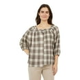 thumbnail image 1 of CHAPS-SQUARE NECK PEASANT TOP, 1 of 3