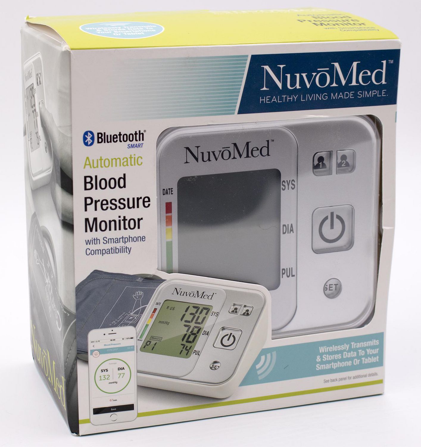 NuvoMed NBPM-6/0701 Bluetooth Blood Pressure Monitor